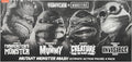 TMNT / Universal B/W Turtles 4-Pack 7" Scale Action Figures Universal Monsters X Teenage Mutant Ninja Turtles (view 3)