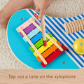 Fisher-Price Wood Toddler Toy Musical Table, rear view