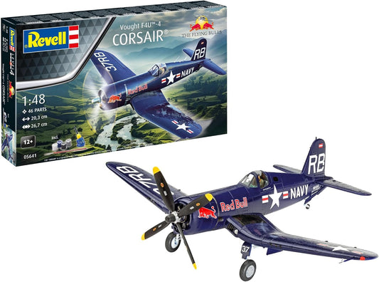 REVELL 05641 - Vought F4U-4 Corsair: The Flying Bulls 25th Anniversary 1:48 Scale Model Set