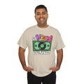 'In Vinyl We Trust' Men's T-Shirt, showing reverse