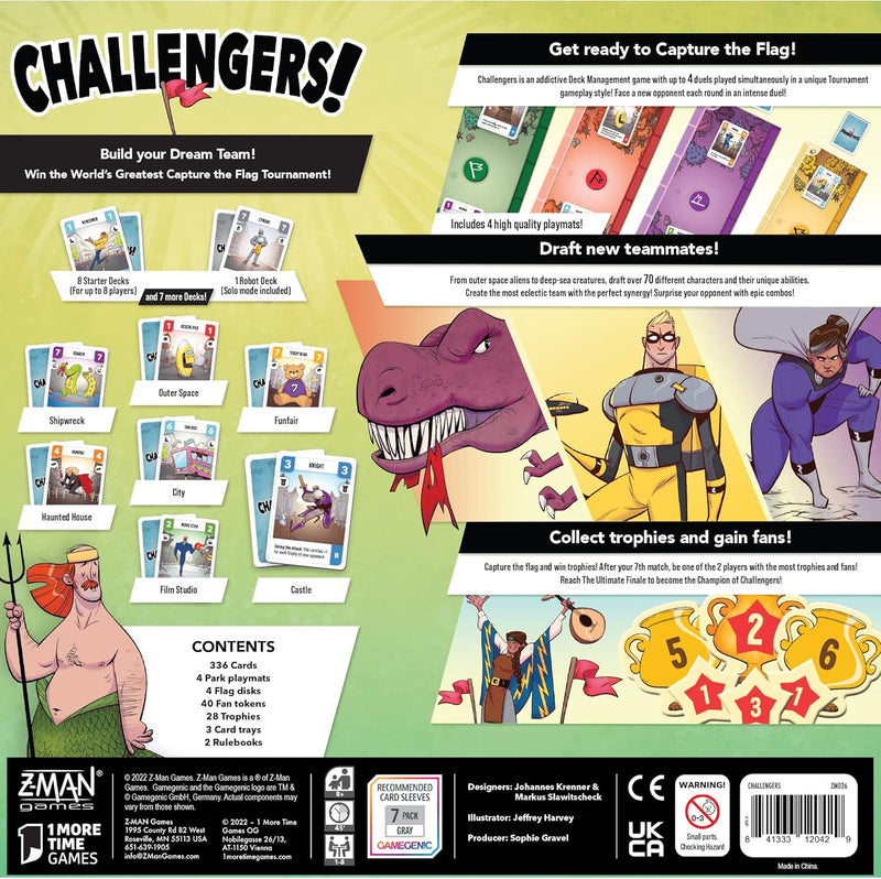 Challengers Board Game, close-up detail