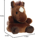 Truffle Brown Horse Palm Pals 4 Inch Plush Keychain alternate view