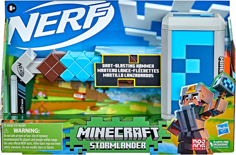 Nerf Minecraft Stormlander Dart-Blasting Hammer, alternate view