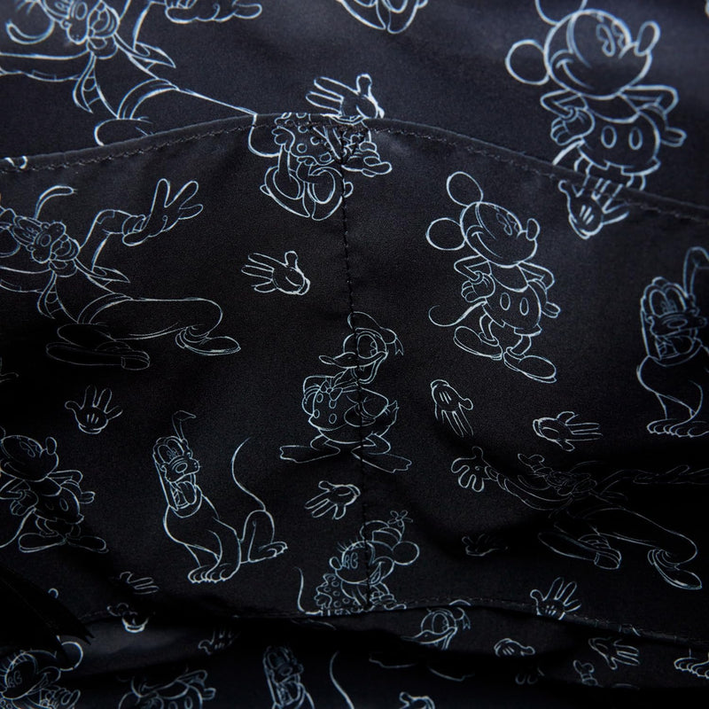 Loungefly - Disney Minnie Mouse Sketched Convertible Bag close up detail