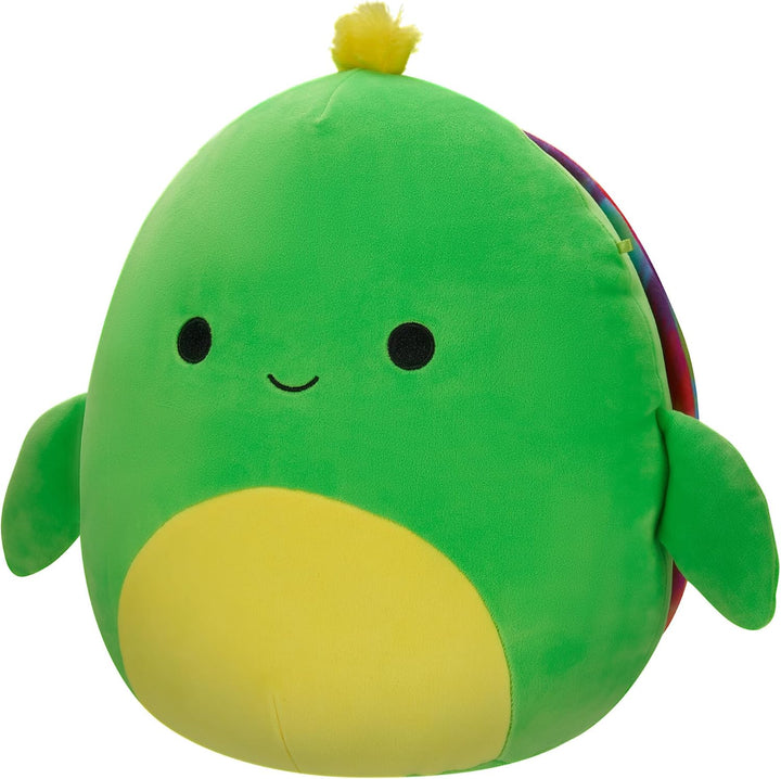 Squishmallows 12'' Neon Green Turtle With Neon Tie-Dye Shell Plush