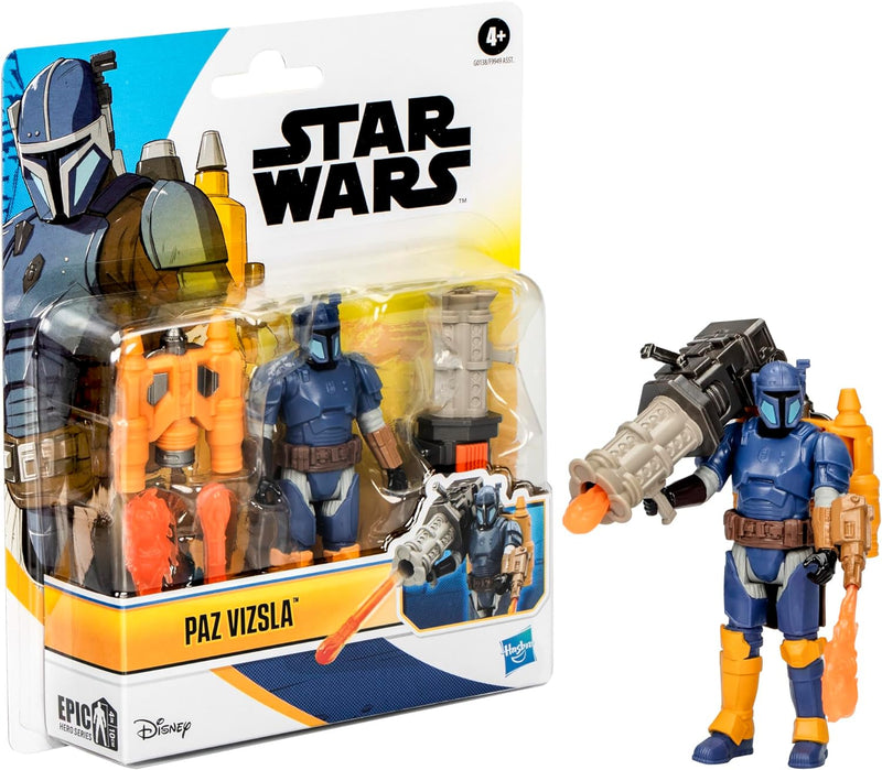 Star Wars 4" Paz Vizsla Deluxe Figure - Image 3