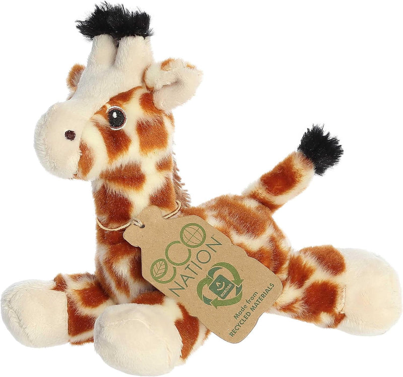 Giraffe Eco Nation Eco Softies 8 Inch Plush