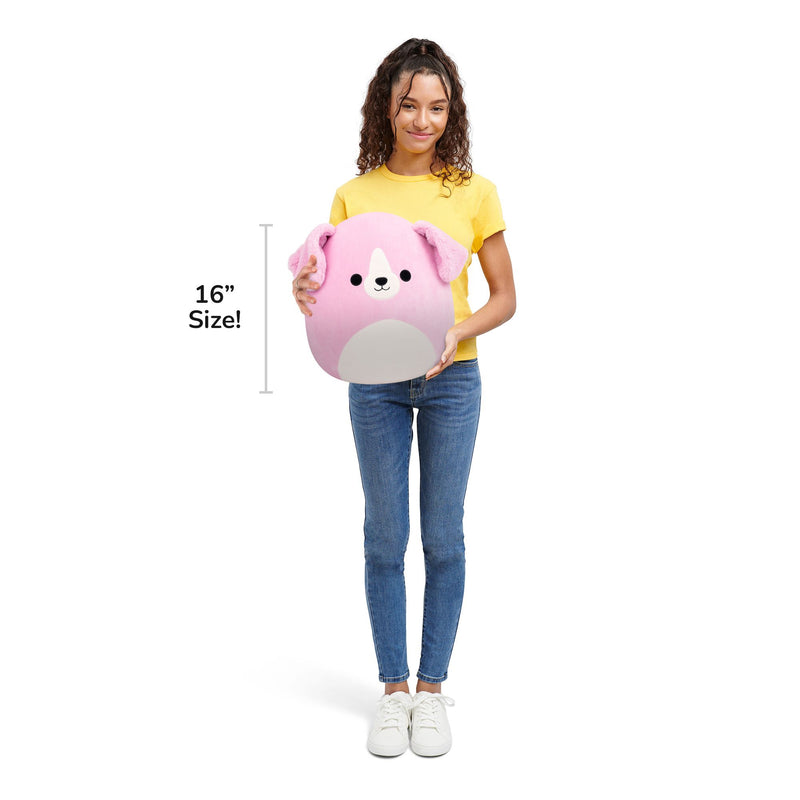 Original Squishmallows 16-Inch Peggy Sue the Pink Golden Retriever - Image