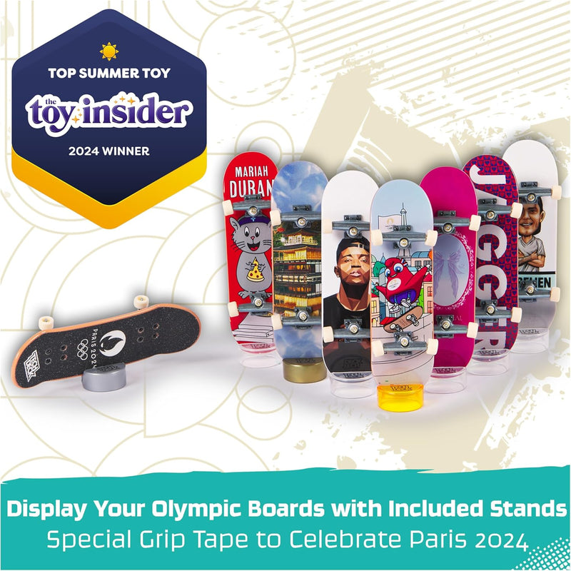 Tech Deck Fingerboards 8 Pack Olympic Games Paris 2024, size reference