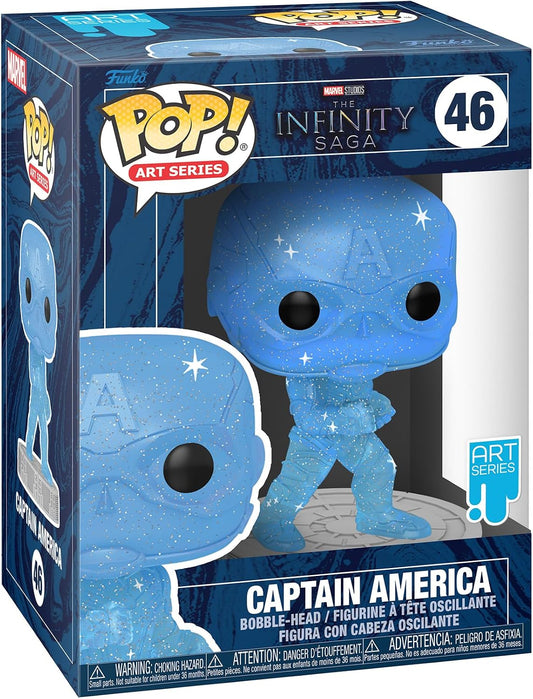 Captain America Blue Infinity Stone Marvel Infinity Saga Artist Series Funko Pop! Vinyl Figure #46