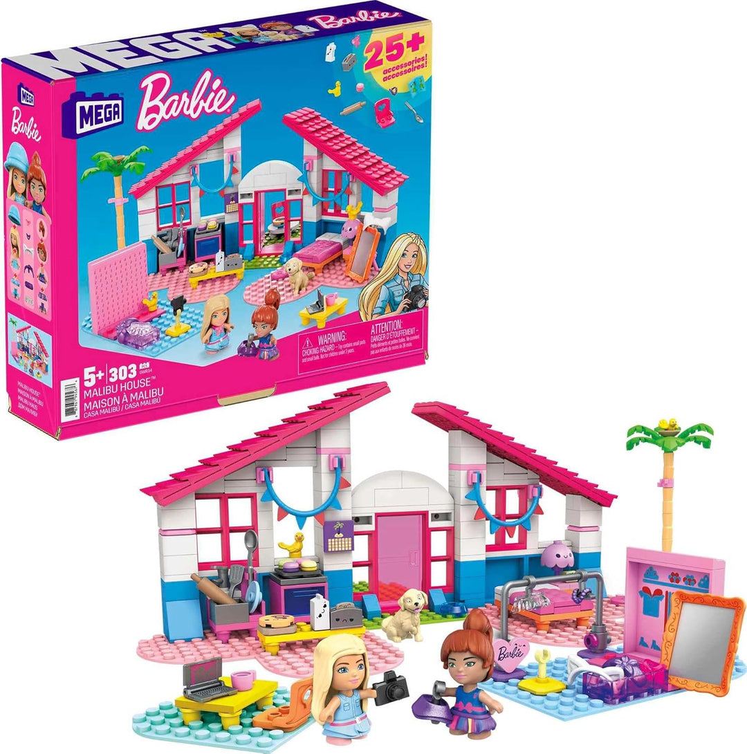 Barbie MEGA Barbie Malibu House Building Set