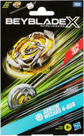 Beyblade X Arrow Wizard 4-80B Starter Pack Top and Launcher, close-up detail