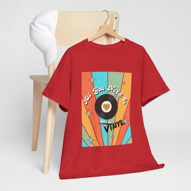 'All You Need Is Vinyl' T-Shirt, close-up detail