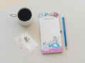 Disney Alice in Wonderland Magnetic Notepad side angle