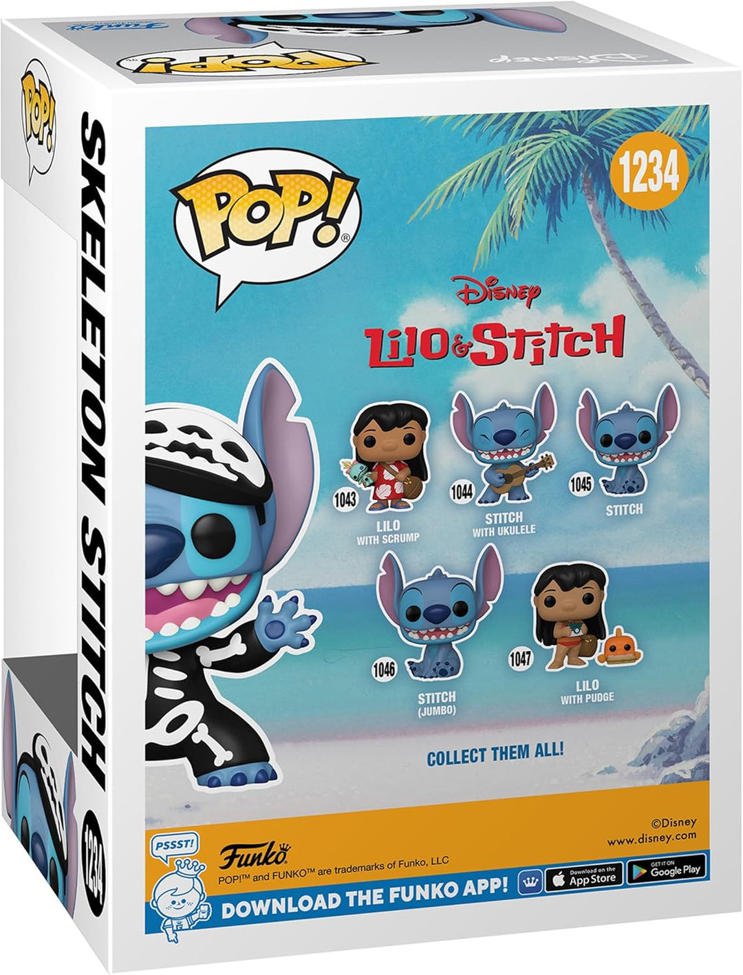 Skeleton Stitch Lilo & Stitch Disney Funko POP! Vinyl Figure Exclusive