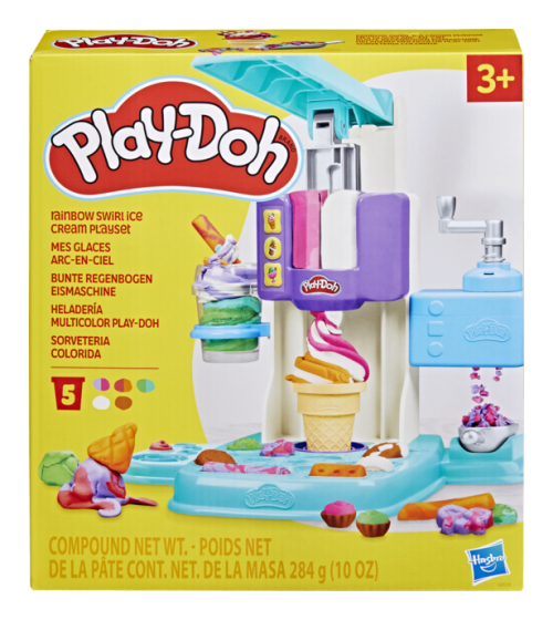 Play Doh Rainbow Swirl Ice Cream Playset