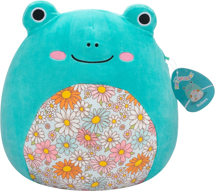 Squishmallows 7.5"Aqua Frog With Floral Belly Plush