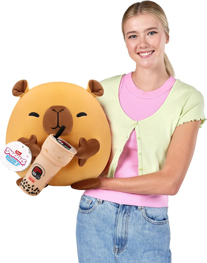 Snackles Series 2 Capybara (Kung Fu Tea Bubble Tea) 14" Plush