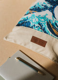 The Great Wave of Kanagawa Hokusai Tote Bag close up detail