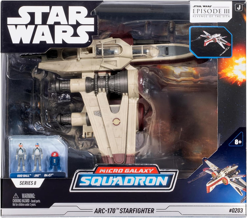 Star Wars Micro Galaxy ARC 170 Statrfighter Deluxe Vehicle - Image 2