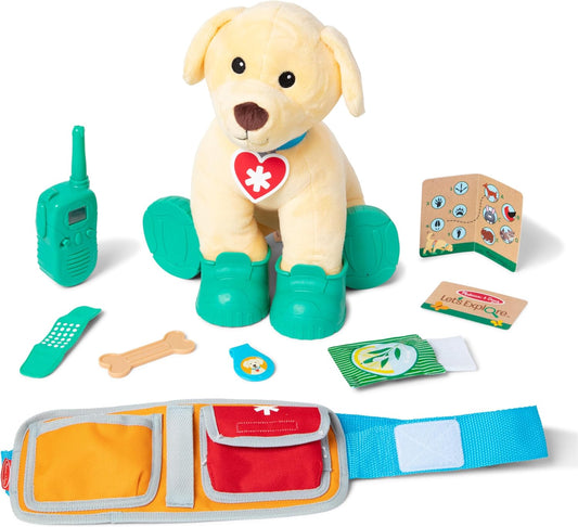 Melissa & Doug Let's Explore Ranger Dog Plush with Search and Rescue Gear Playset
