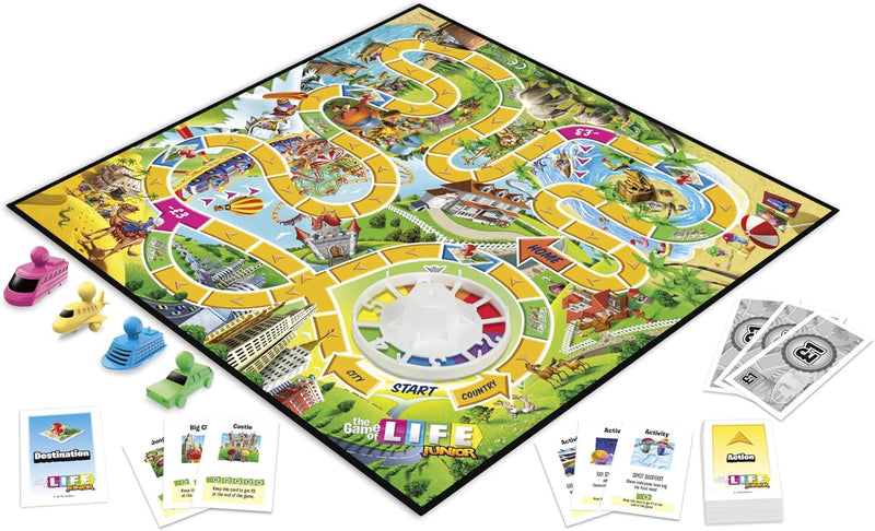 Hasbro The Game of Life Junior, showing reverse