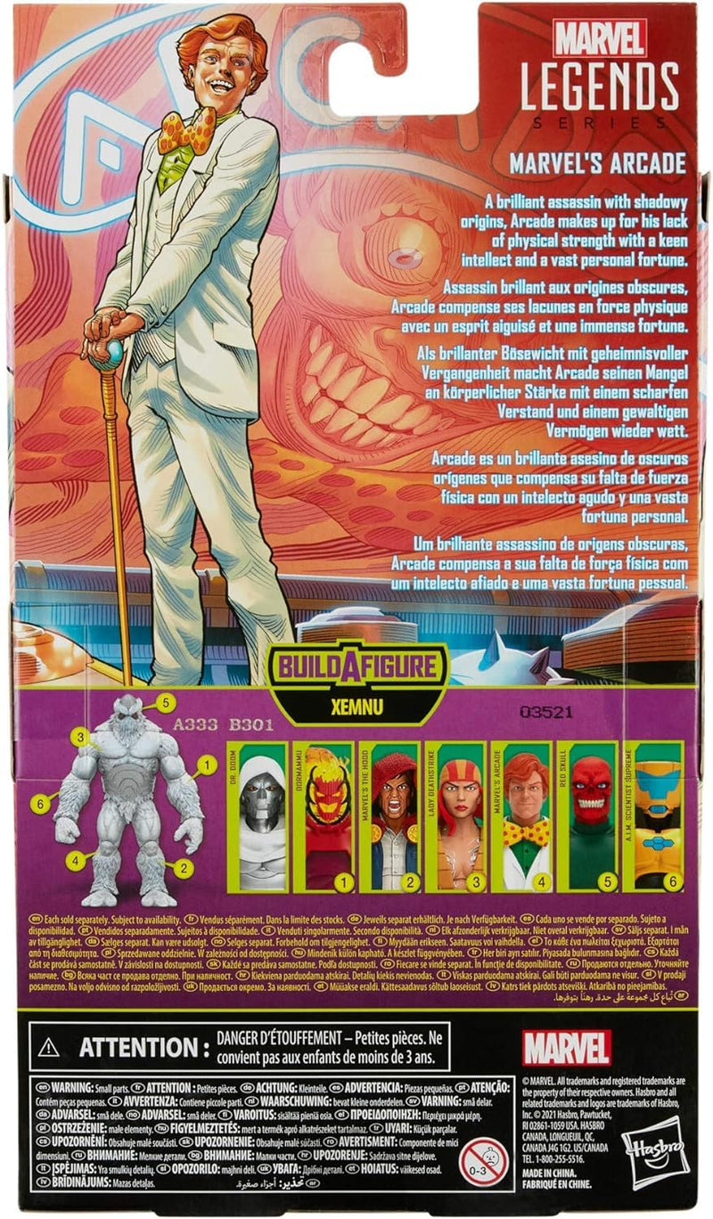 Hasbro Marvel Legends Series Marvel's Arcade Action Figure, in display