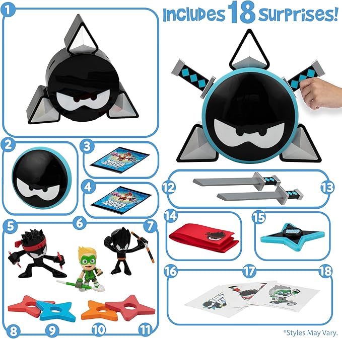 Ninja Kidz Mystery Warrior Pack, rear view