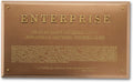No. 5 NX-01 Enterprise Dedication Plaque Diecast SSSUK905 (Eaglemoss / Star Trek), alternate view