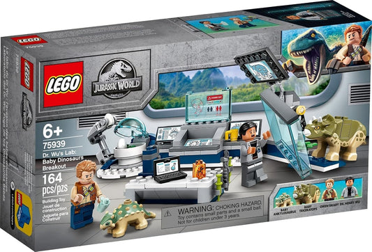 LEGO Jurassic World Dr. Wu's Lab Baby Dinosaurs Breakout 75939