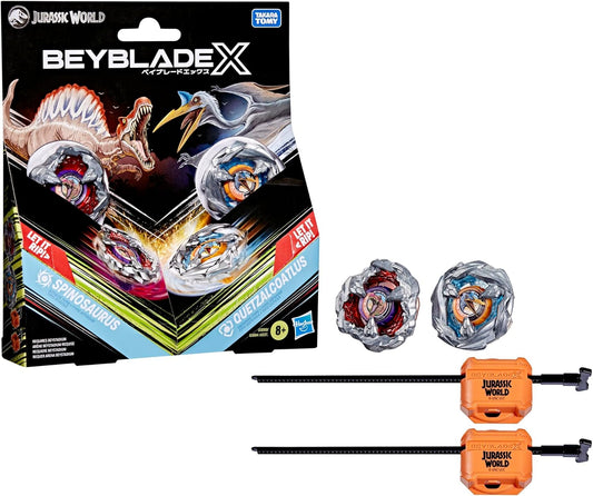 Beyblade X Jurassic World - Spinosaurus Attack Type & Quetzalcoatlus Defense Type Set