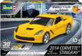 Revell Model Kit Corvette Stingray 2014 1:25 (Yellow) - Image 2