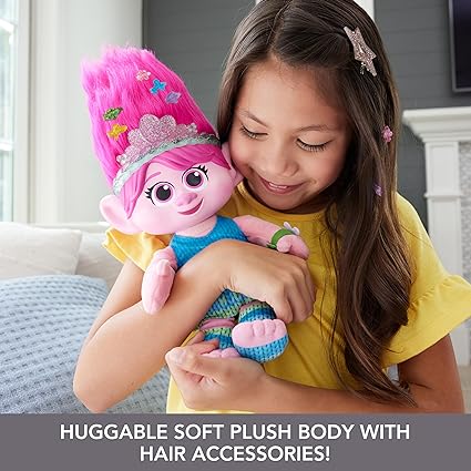 Trolls Hair Pops Surprise Poppy Feature Plush