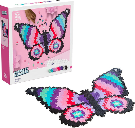 Plus Plus: Puzzle By Number Butterfly (800pcs)