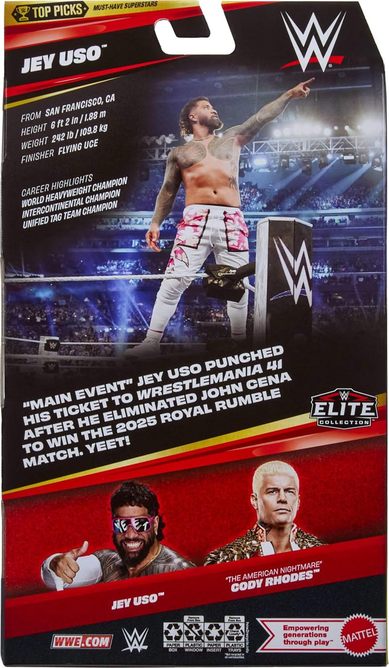 Jey Uso WWE Elite Collection Top Picks Action Figure detail shot