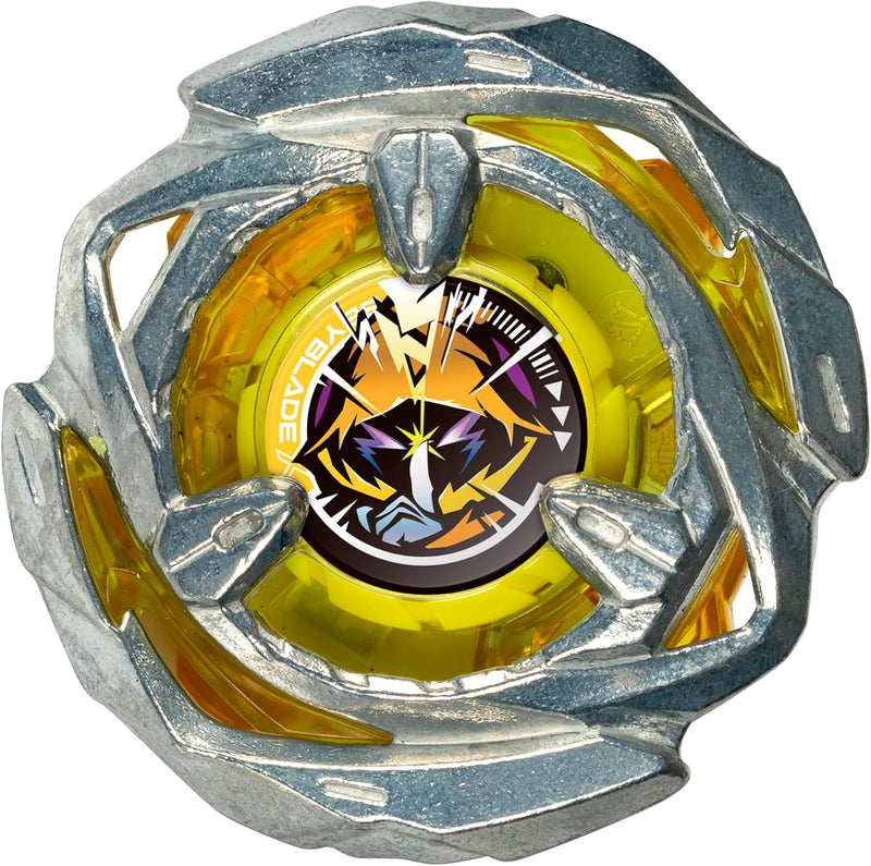 Beyblade X Arrow Wizard 4-80B Starter Pack Top and Launcher, side angle