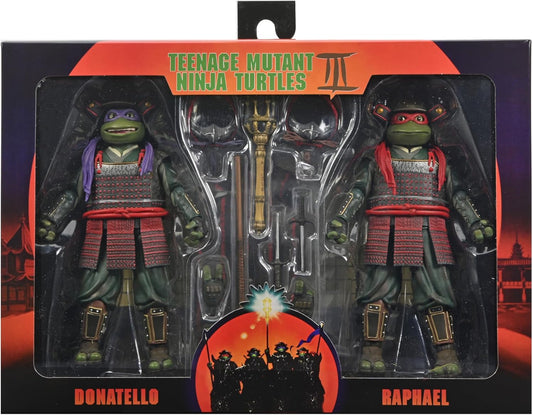 TMNT Iii (1993 Movie) Donatello And Raphael 7" Scale Action Figure 2-Pack Teenage Mutant Ninja Turtles