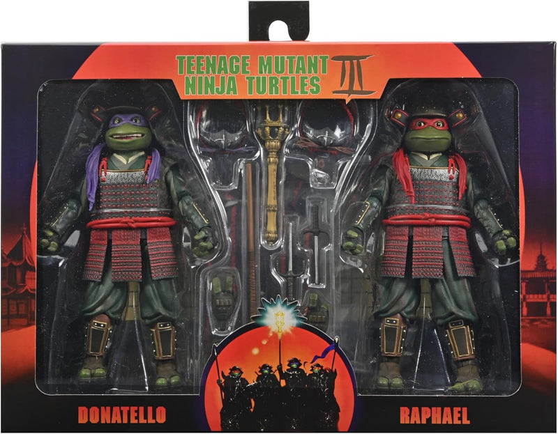 TMNT Iii (1993 Movie) Donatello And Raphael 7" Scale Action Figure 2-Pack Teenage Mutant Ninja Turtles