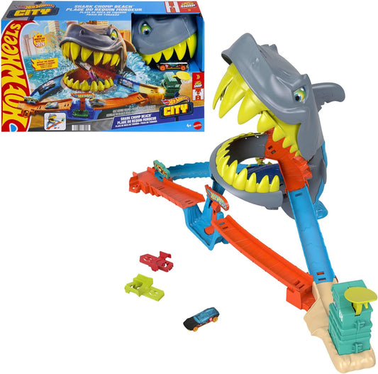 Hot Wheels City Shark Beach Playset