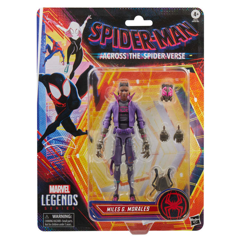 Miles G Morales Marvel Legends Series Collector Figure, side angle