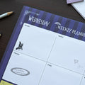 Wednesday A4 Weekly Planner close up detail