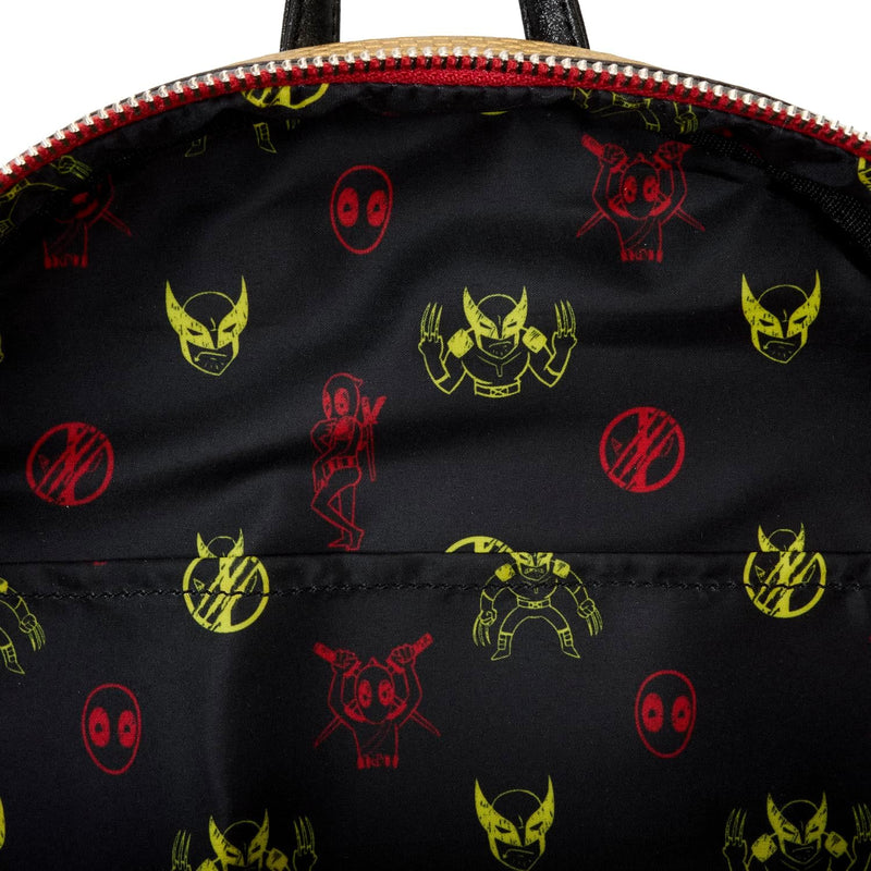 Loungefly - Marvel Deadpool & Wolverine Mini Backpack close up detail