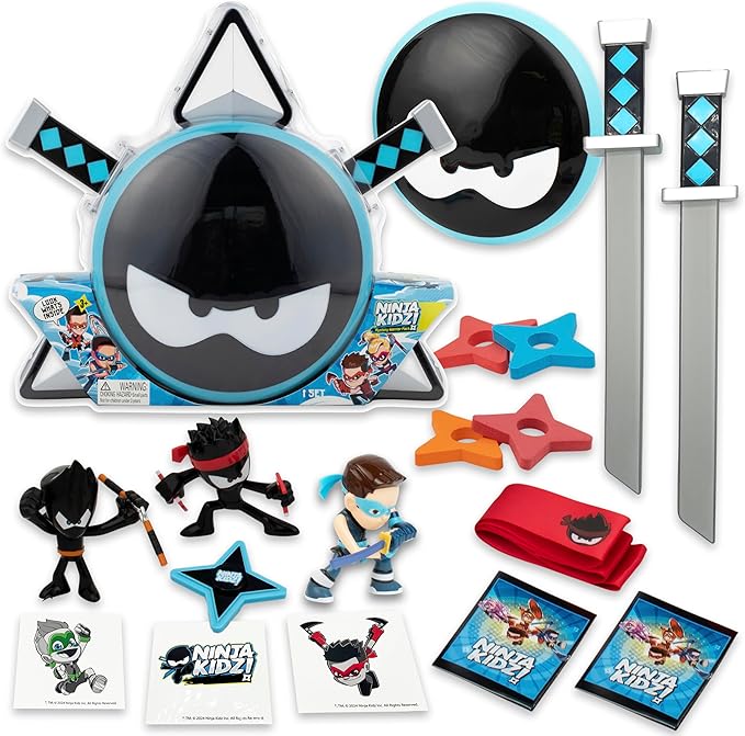 Ninja Kidz Mystery Warrior Pack, in display