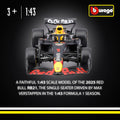 1:43 F1 Red Bull Racing RB20 2024 Verstappen in 12PC Dispens, side angle