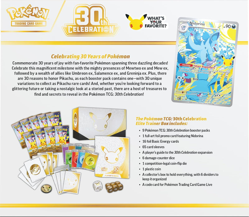 Pokémon TCG 30th Celebration Elite Trainer Box
