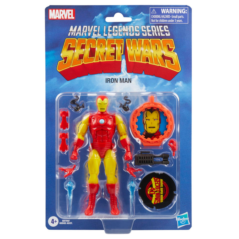 Marvel Secret Wars Iron Man Marvel Legends Series Action Fig, side angle