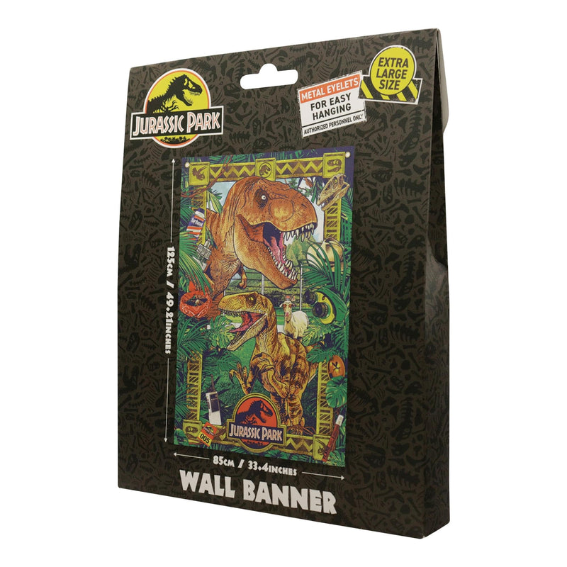 Jurassic Park Jurassic Park Wall Banner 125 x 85 cm, in display