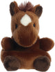 Truffle Brown Horse Palm Pals 4 Inch Plush Keychain