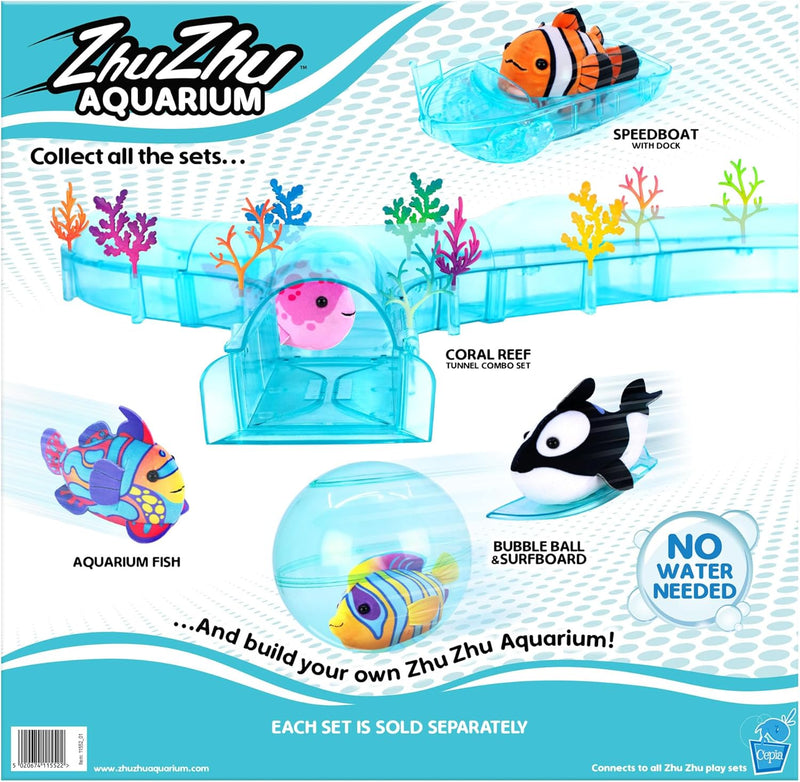 Zhu Zhu Aquarium Figure of 8 Starter Playset, side angle