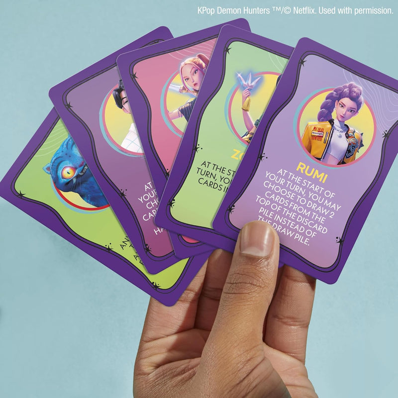Monopoly Deal: KPop Demon Hunters Card Game, side angle